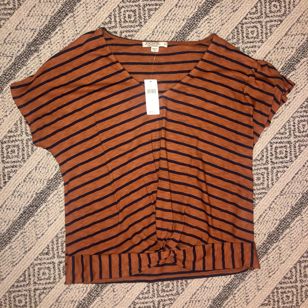 ANTHROPOLOGIE Stateside twist-front tee (medium)